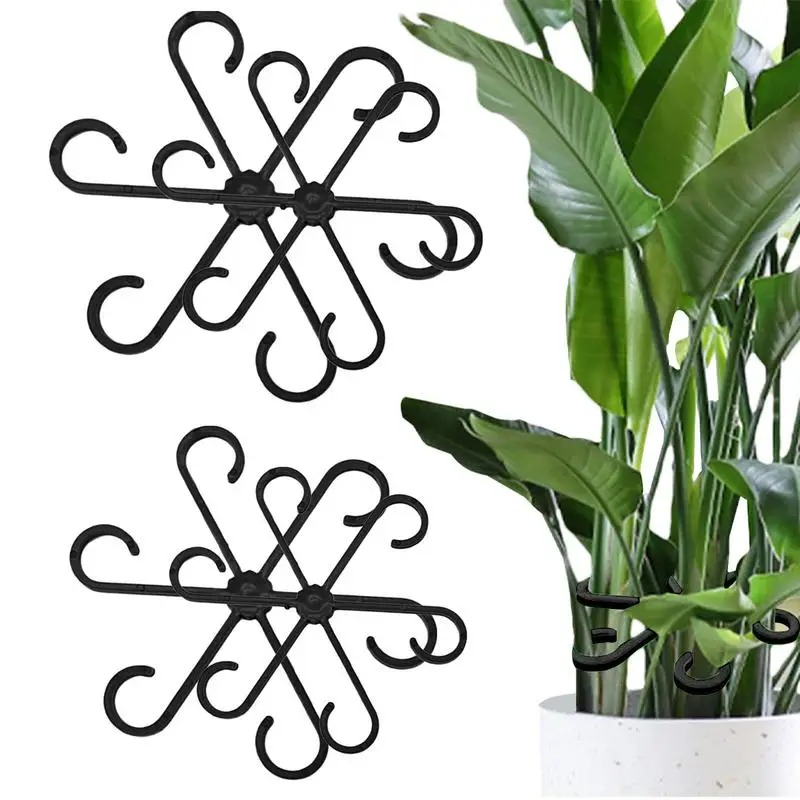 Variegated Monstera Node - 4 buah klip penyangga tanaman merambat,