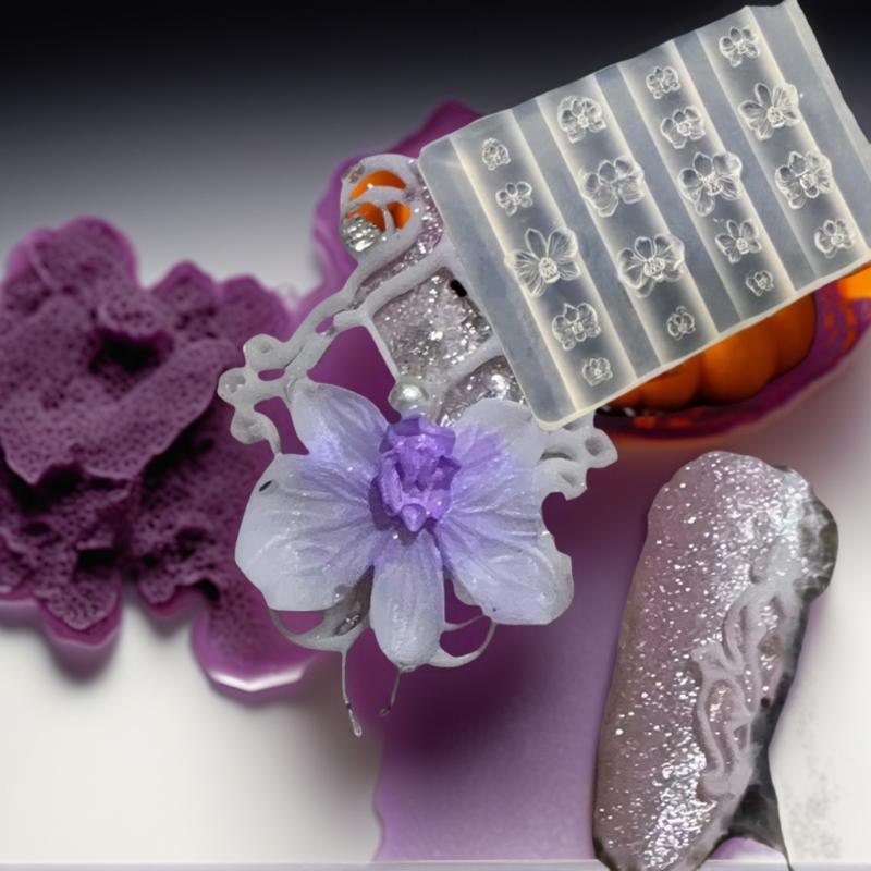 Cetakan Kuku Silikon 3D Desain - Orchid Phalaenopsis ulasan dan harga