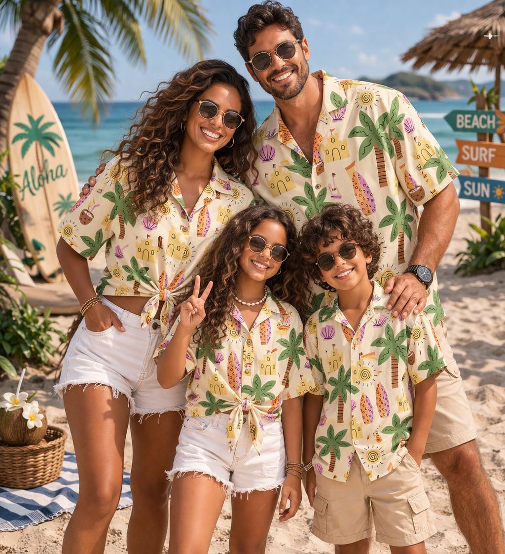 Kemeja Anak Hawaii Motif Bunga - Plant Parental ulasan dan harga